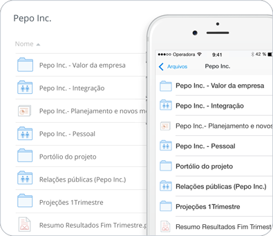 Acesso a arquivos em todos os dispositivos