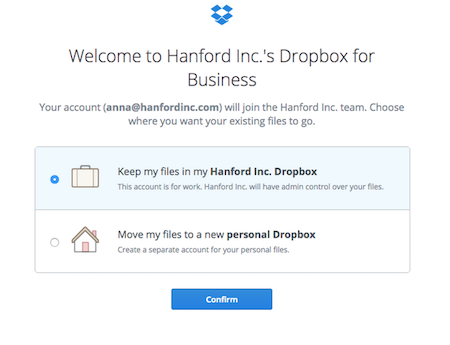 How does the Dropbox app work?