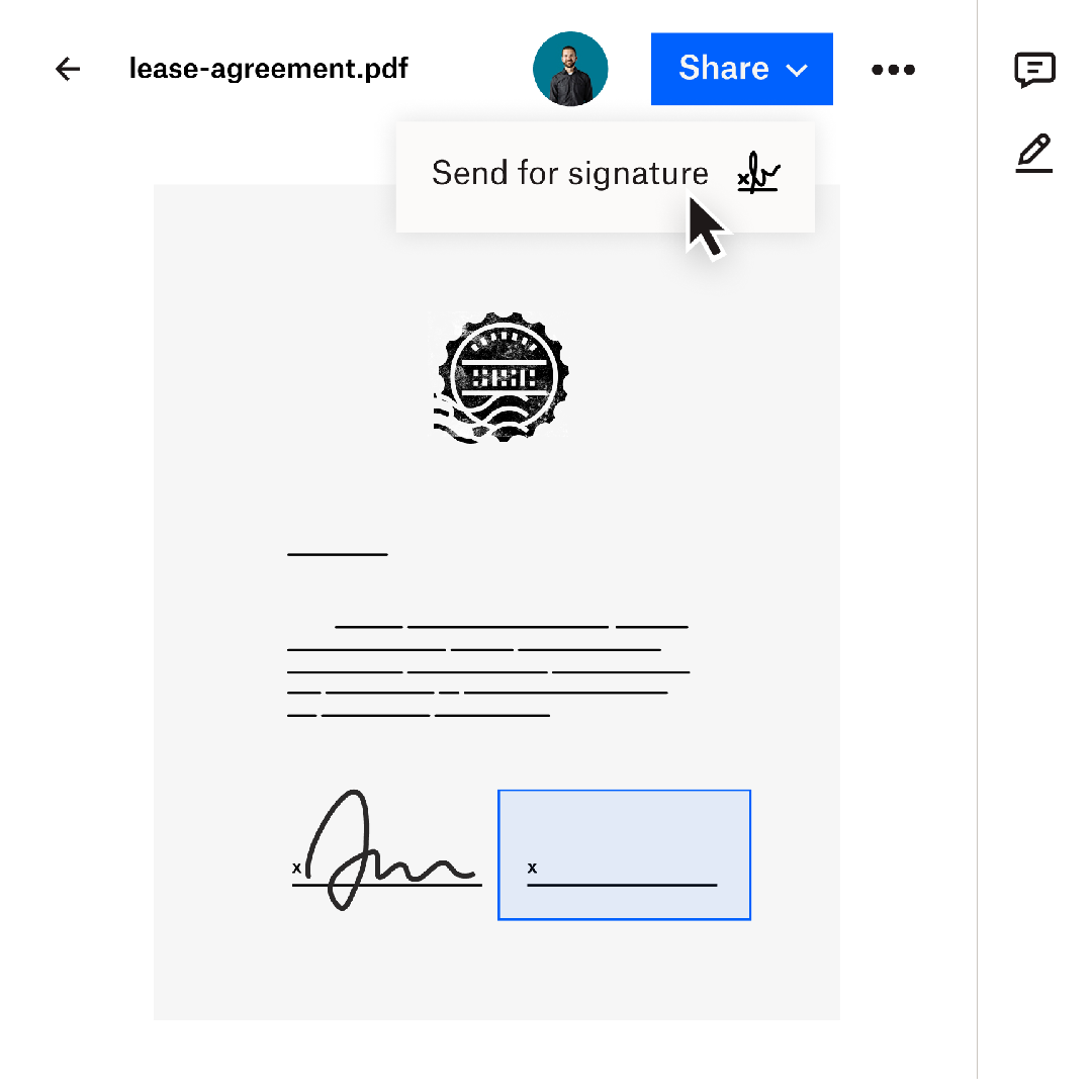 Artistic graphic of the eSign product.