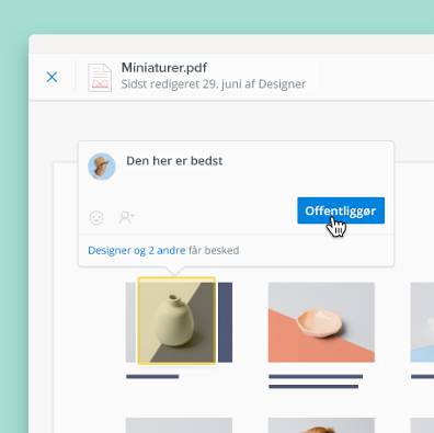 Skriv annotationer til PDF-filer, billeder og dokumenter, der er uploadet til Dropbox