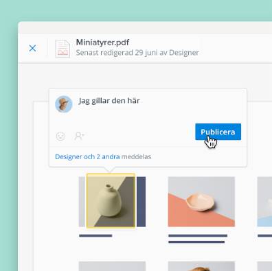 Gör anteckningar i PDF-filer, bilder och dokument som laddats upp till Dropbox