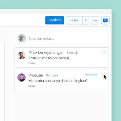 Tambahkan komentar pada file di Dropbox