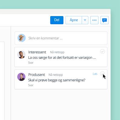 Legg til kommentarer på filer i Dropbox