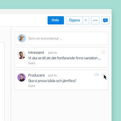 Lägg till kommentarer till filer i Dropbox