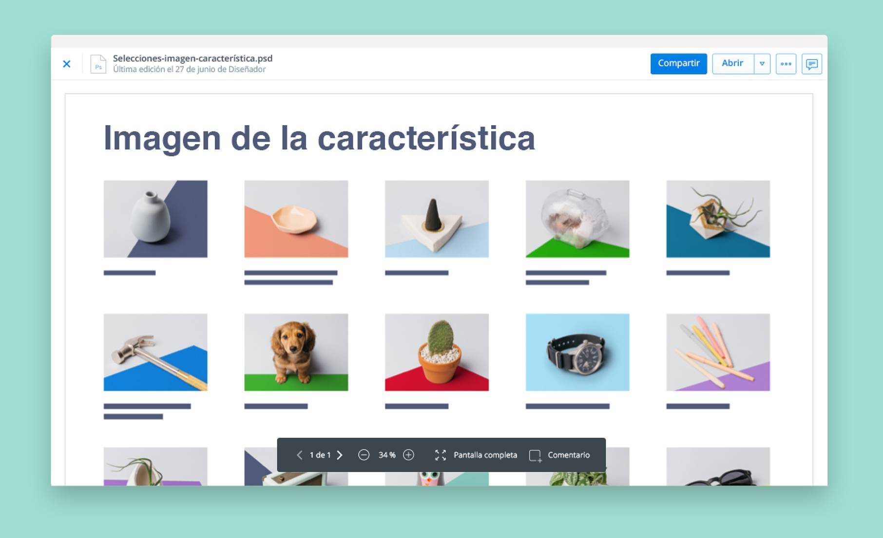 Ver imágenes con la vista previa de archivos de Dropbox