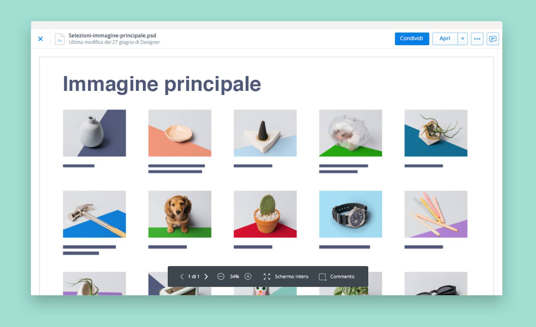 Visualizza le immagini con l'anteprima dei file di Dropbox