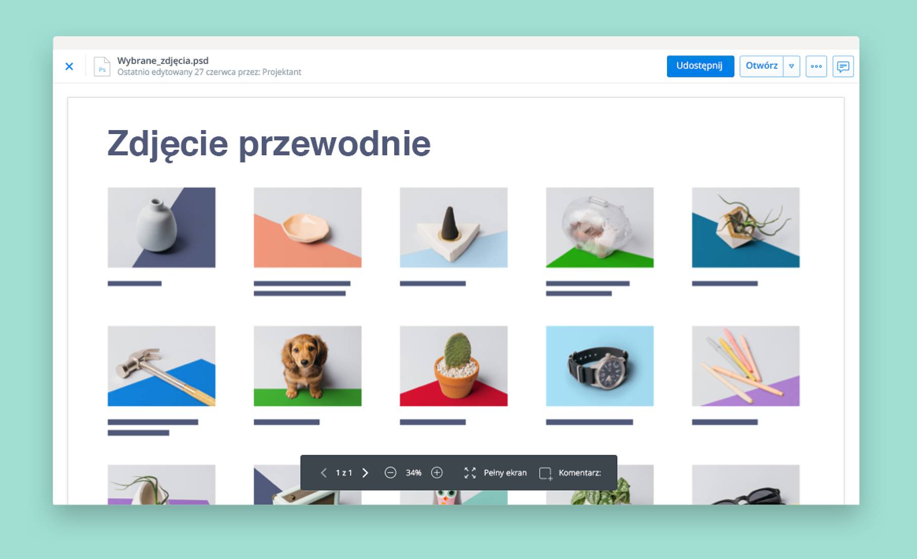 Wyświetlaj obrazy przy użyciu funkcji podglądu pliku Dropbox