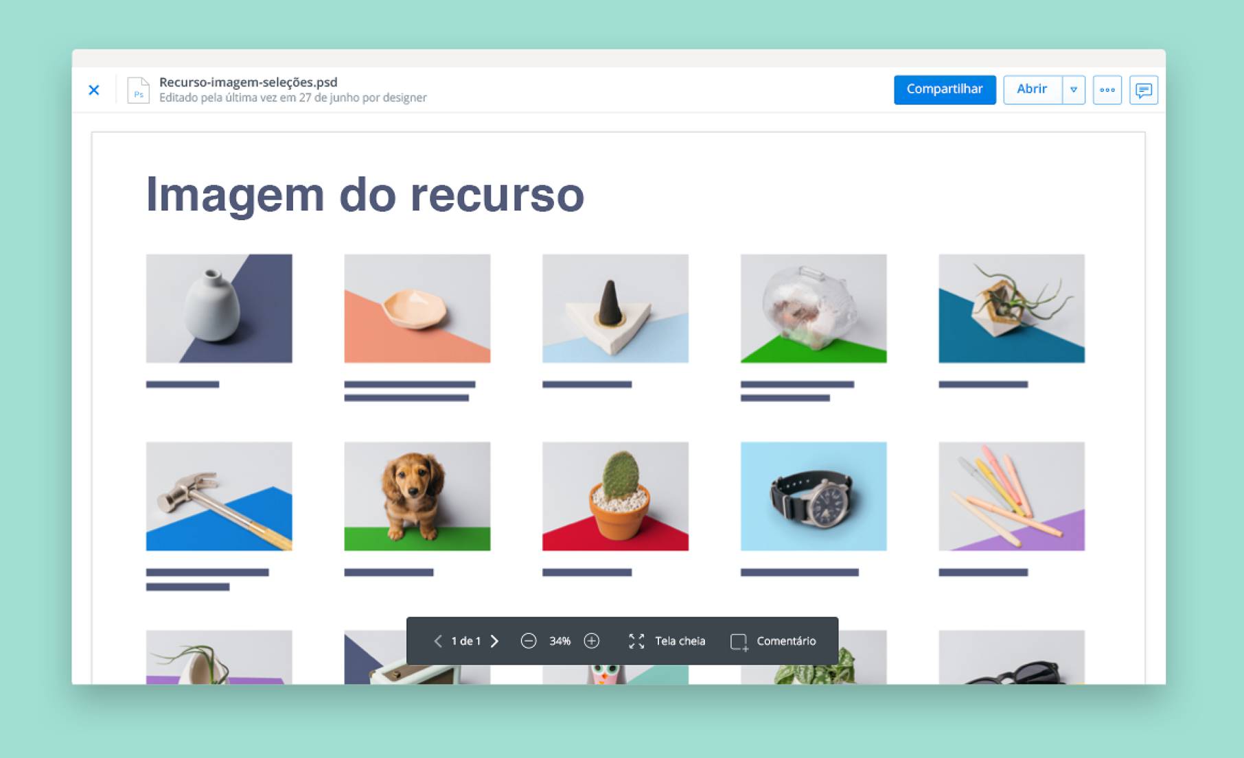 Veja imagens com a pré-visualização de arquivos do Dropbox