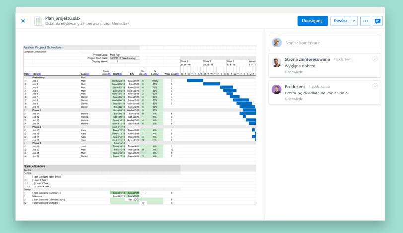 Wyświetlaj pliki Excel przy użyciu funkcji podglądu pliku Dropbox