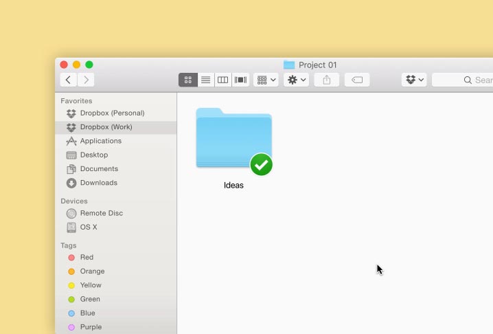 Native file sharing from your desktop