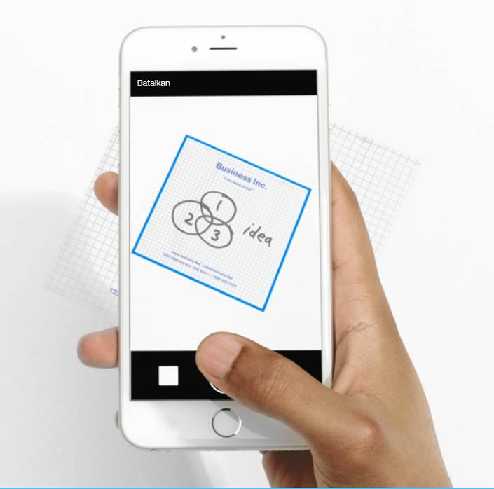 Pindai dokumen dengan Dropbox