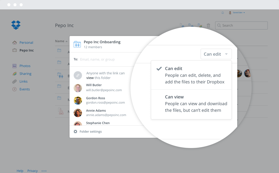 Instantly share files